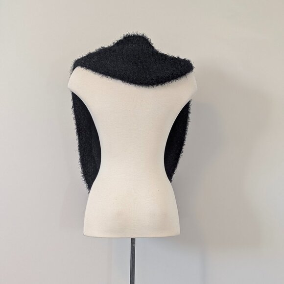 Soft Black Infinity Scarf - Picture 3 of 4